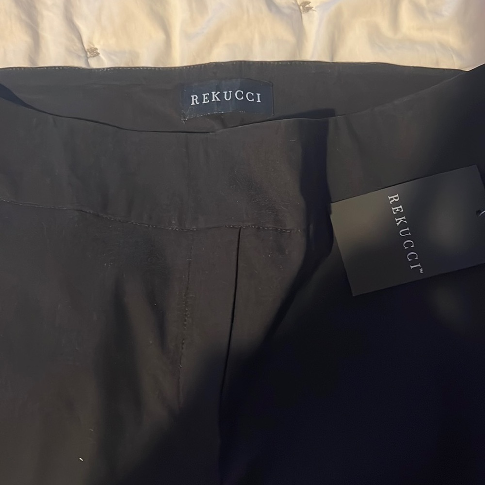 NWT black pull on pants. Straight leg